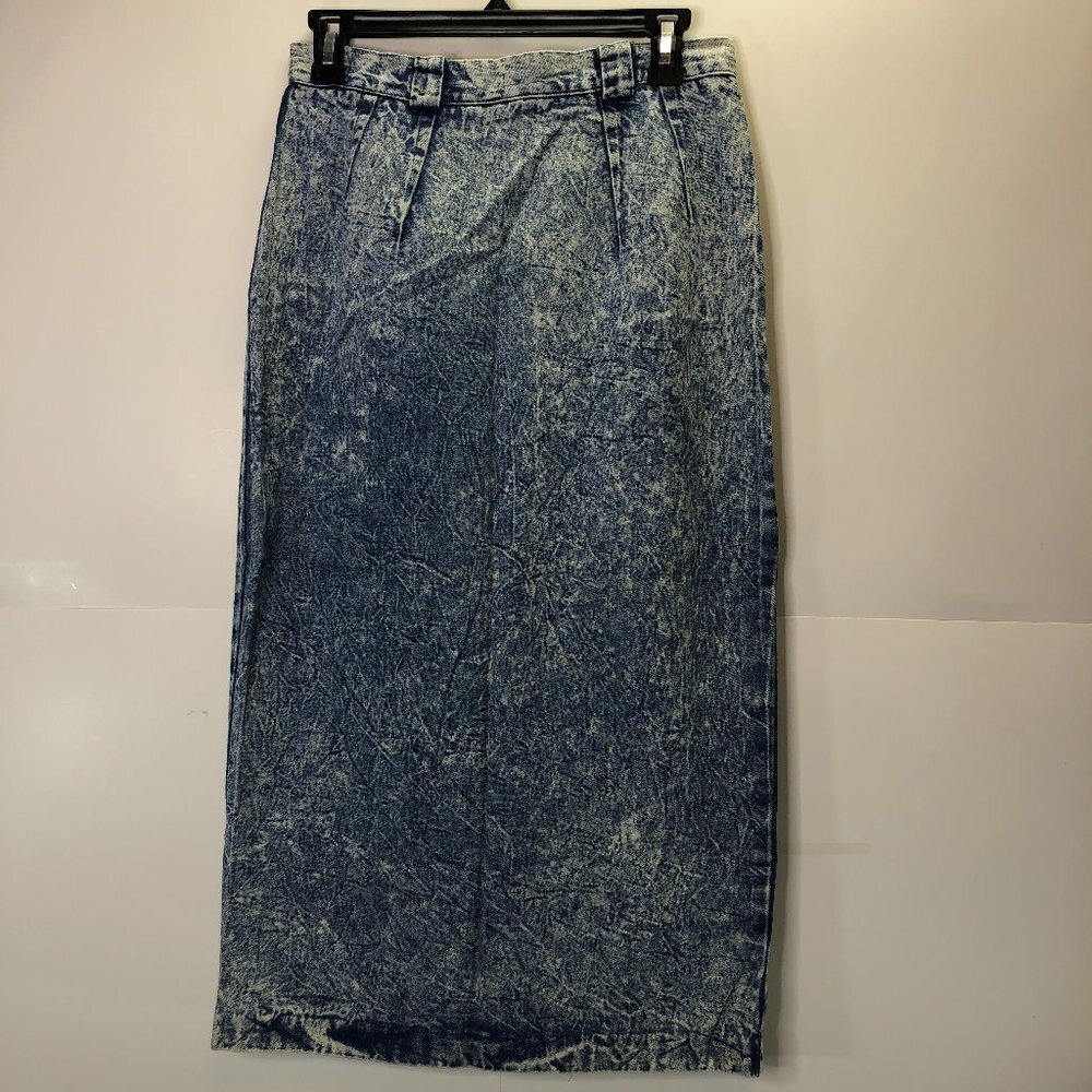 VINTAGE Stone wash pencil skirt